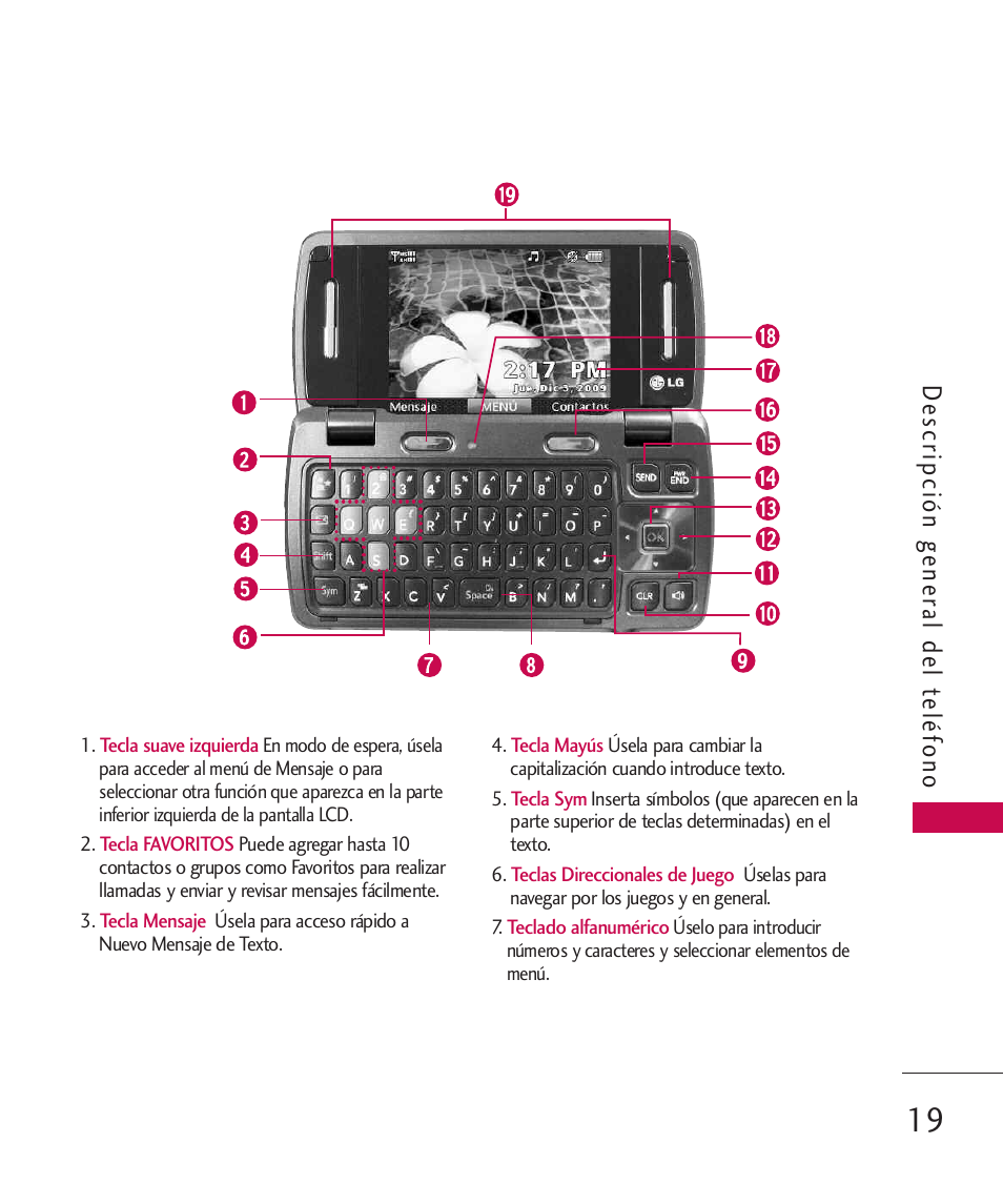 De scripción g ener al del teléfono | LG ELLIPSE 9250  ES User Manual | Page 187 / 351