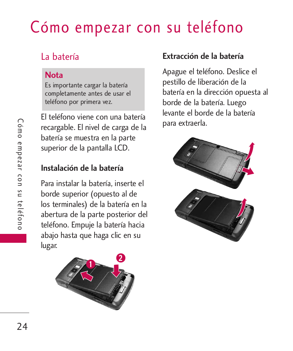 Cómo empezar con su teléfono | LG ELLIPSE 9250  ES User Manual | Page 192 / 351