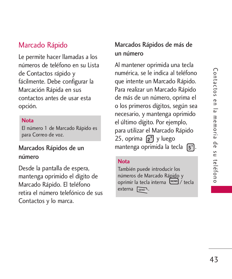 Marcado rápido | LG ELLIPSE 9250  ES User Manual | Page 211 / 351