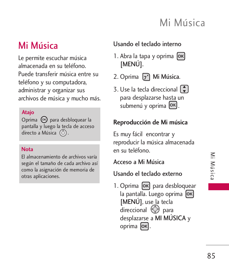 Mi música | LG ELLIPSE 9250  ES User Manual | Page 253 / 351