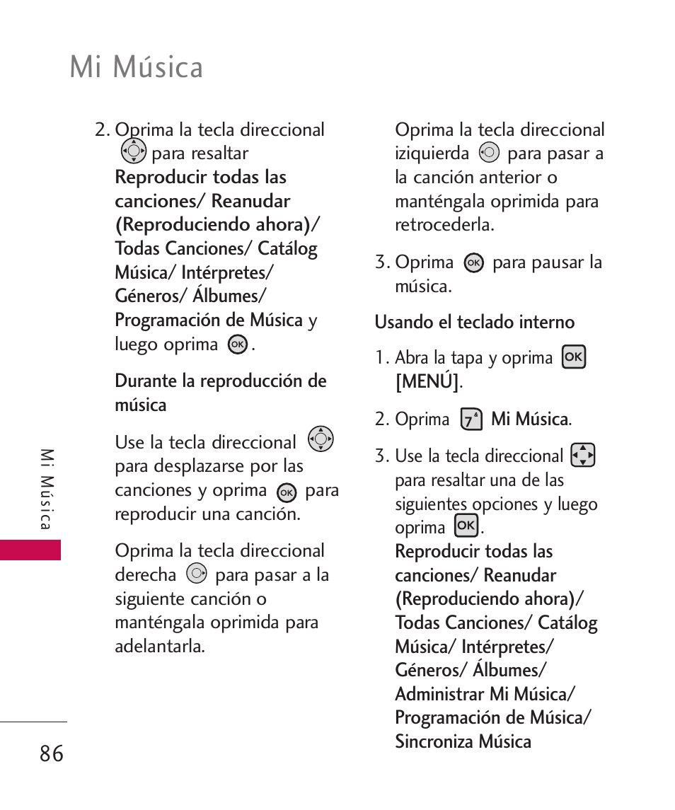 Mi música | LG ELLIPSE 9250  ES User Manual | Page 254 / 351