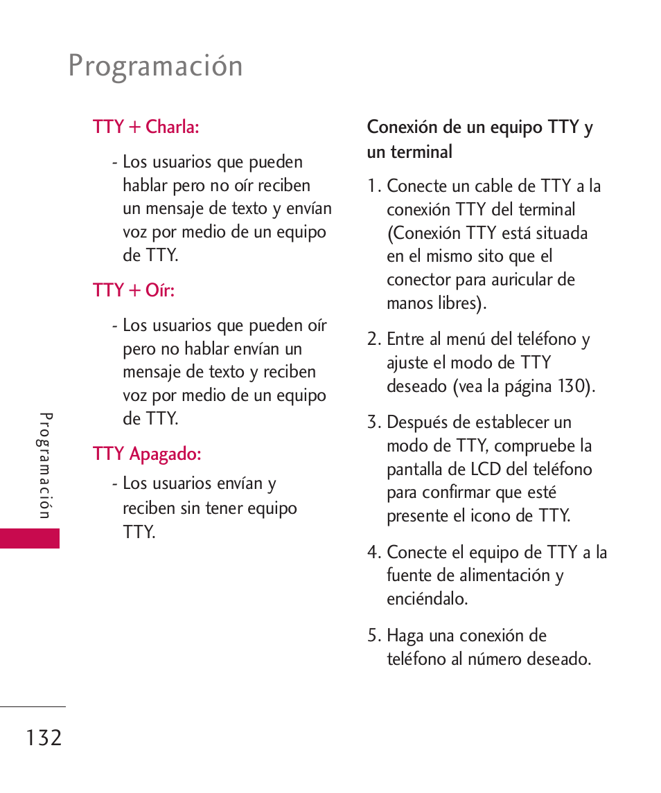Programación | LG ELLIPSE 9250  ES User Manual | Page 300 / 351