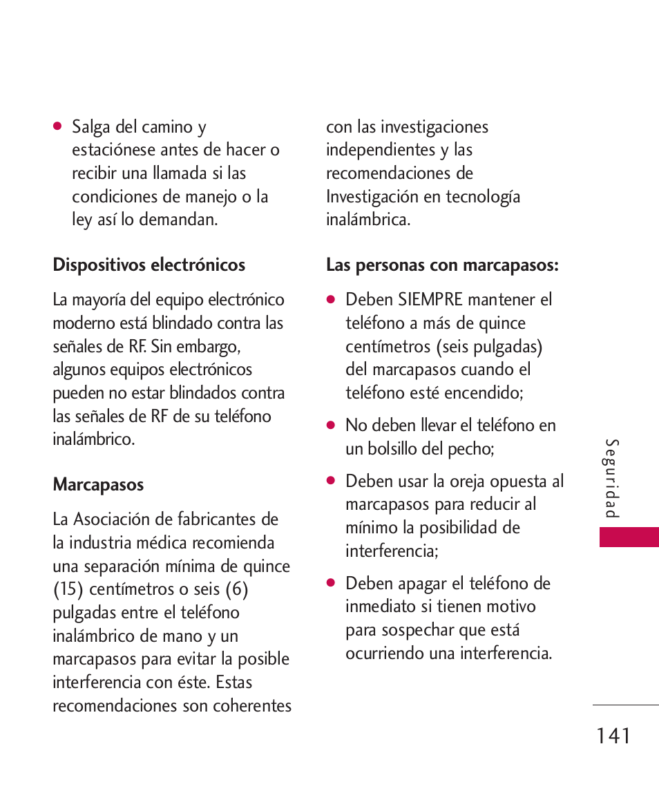 LG ELLIPSE 9250  ES User Manual | Page 309 / 351