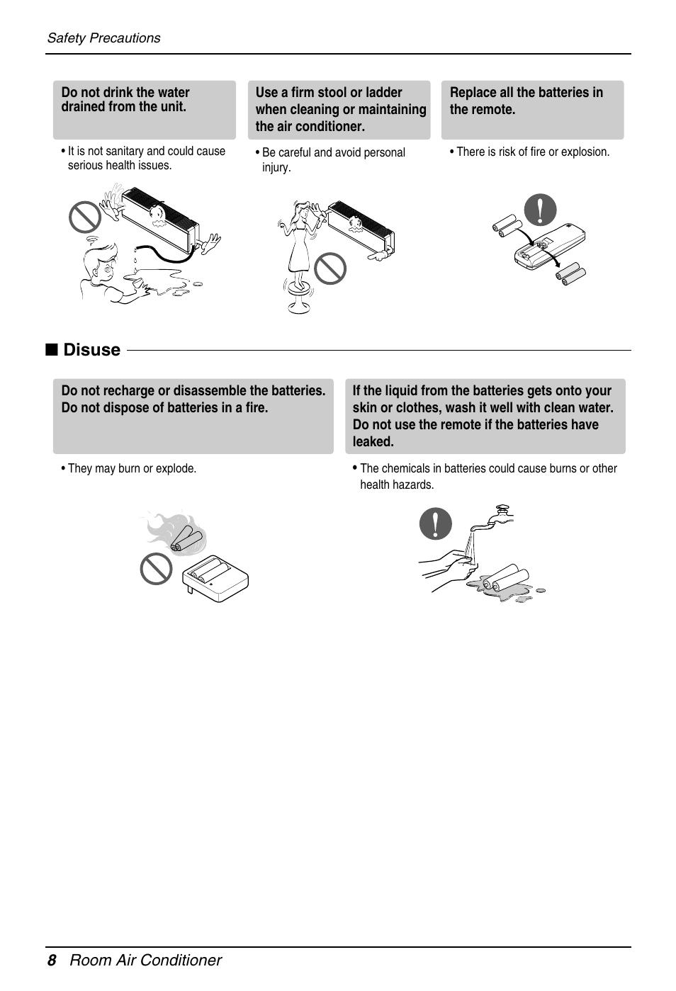 Disuse | LG EN 61000-2 User Manual | Page 8 / 29