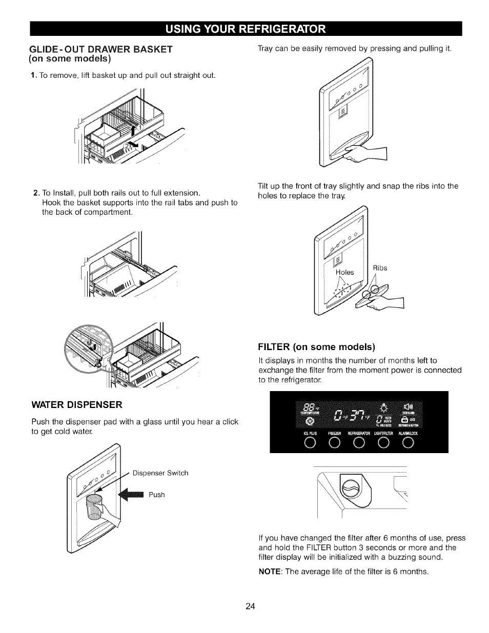 Filter (on some models) | LG LFC22760 User Manual | Page 24 / 35