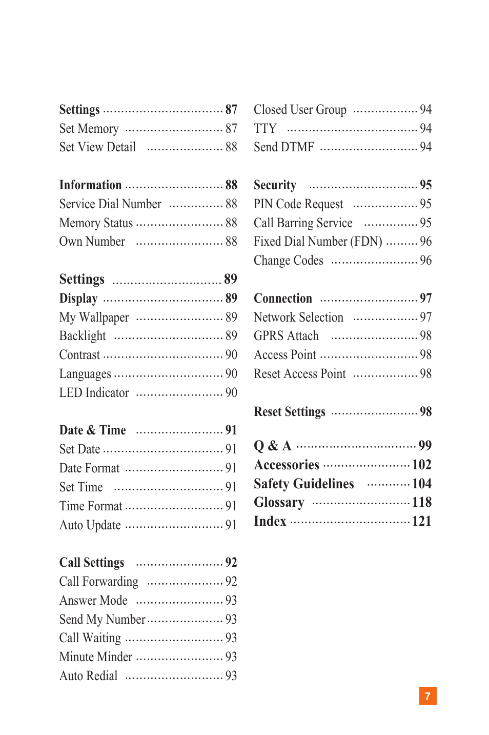 LG C1300 User Manual | Page 10 / 134