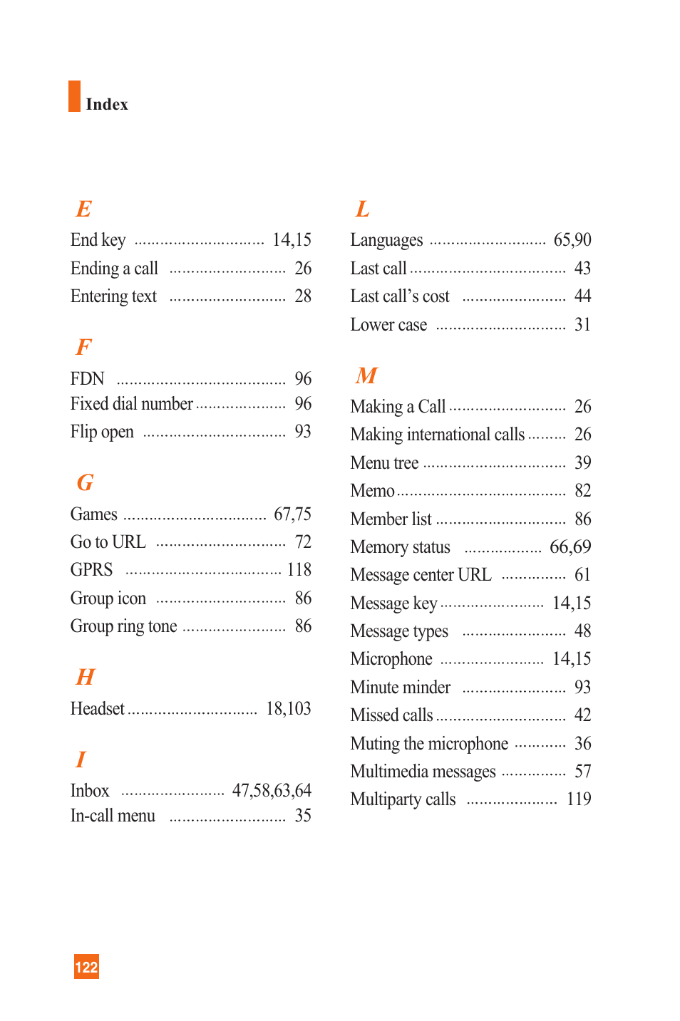 LG C1300 User Manual | Page 125 / 134