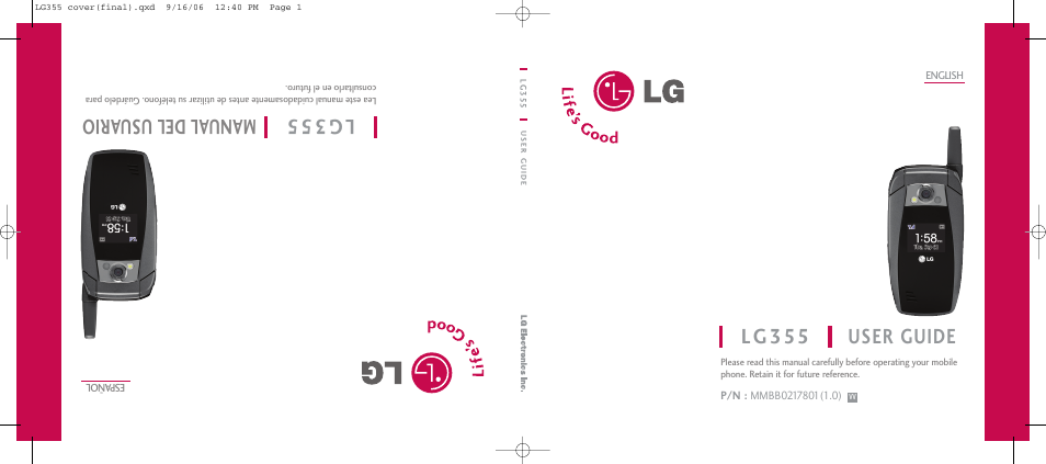 LG 355 User Manual | 102 pages