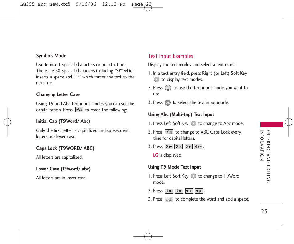 LG 355 User Manual | Page 25 / 102