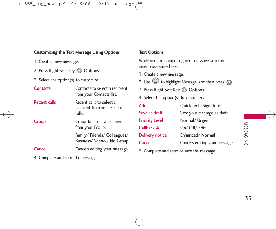 LG 355 User Manual | Page 37 / 102