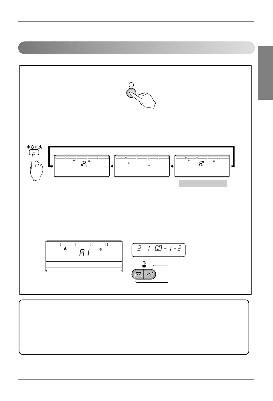 Auto operation mode, English, Owner's manual 17 | Operating instructions, Press the on/off button | LG 3828A22005P User Manual | Page 17 / 27