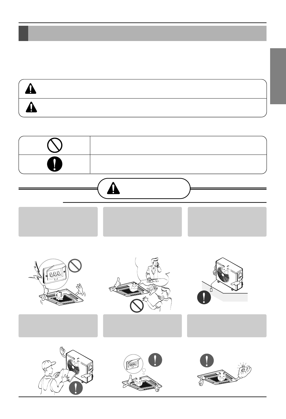 Safety precautions, Warning, Warning caution | English | LG 3828A22005P User Manual | Page 3 / 27