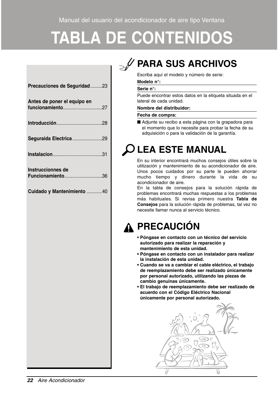 LG Air Conditioner LW701 HR User Manual | Page 22 / 44