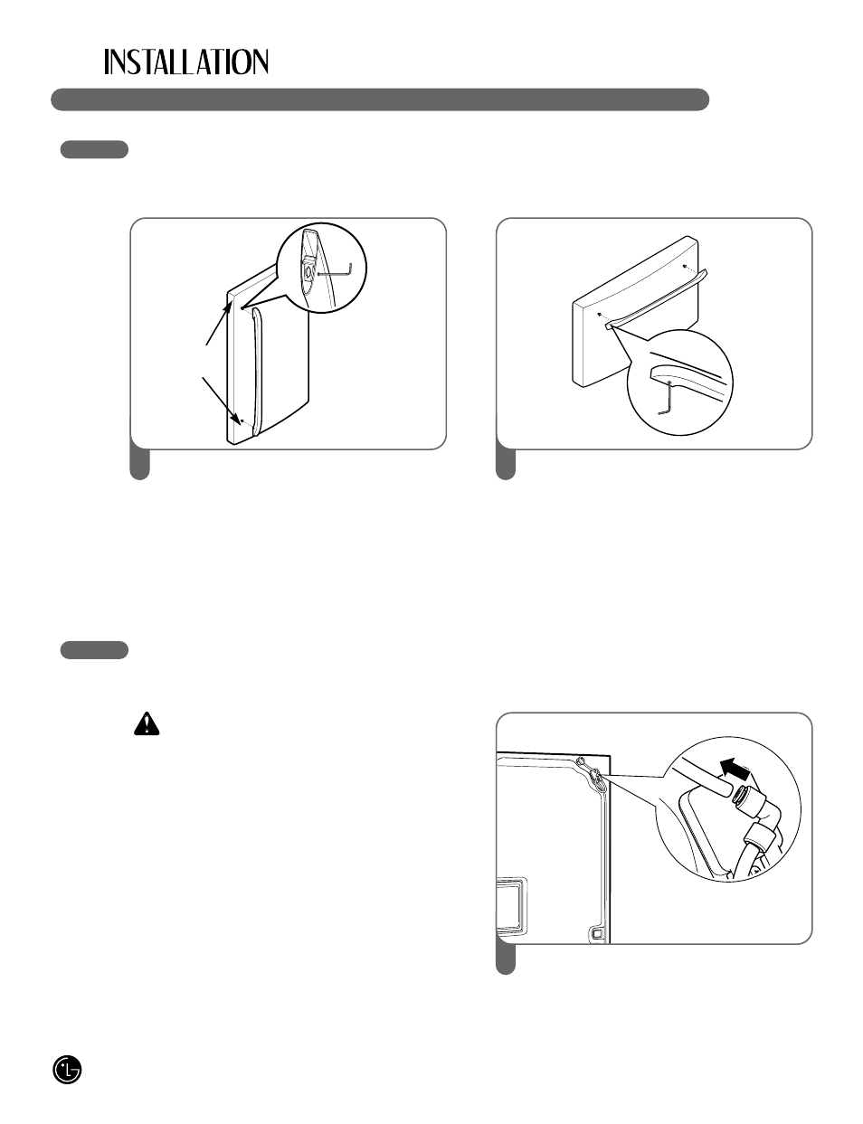 Wwarning, 10 handle removal, Door and drawer removal | LG LFX25980 User Manual | Page 10 / 132
