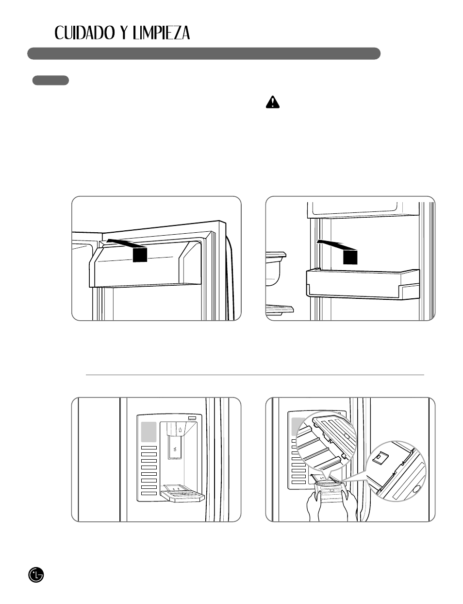 Wprecaución | LG LFX25980 User Manual | Page 116 / 132