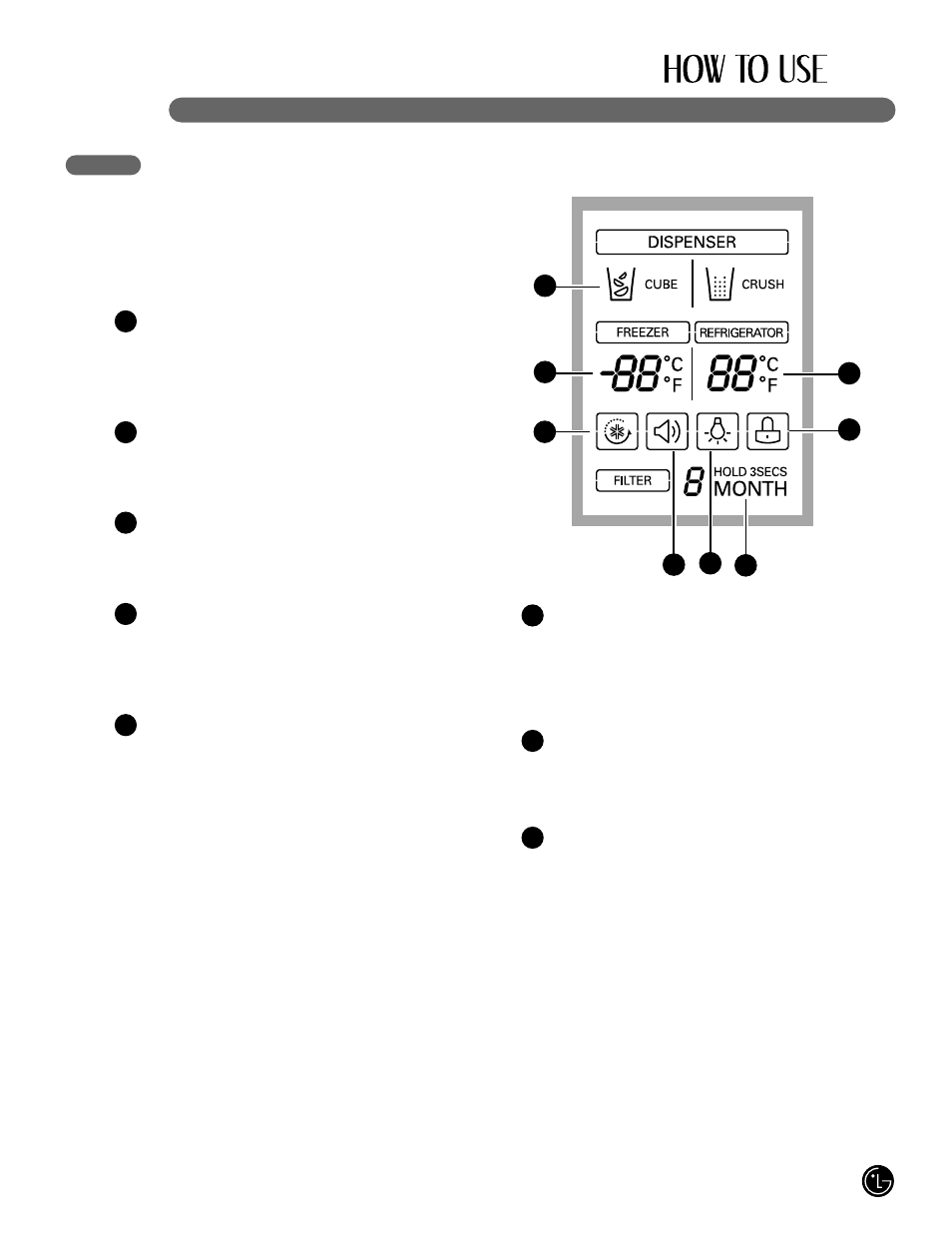 21 the lcd display | LG LFX25980 User Manual | Page 21 / 132