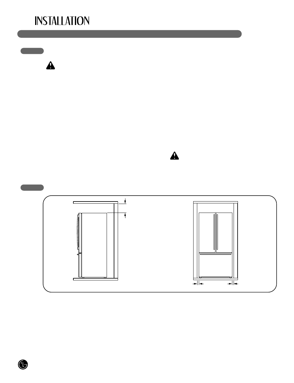 Wmise en garde, Wavertissement | LG LFX25980 User Manual | Page 52 / 132