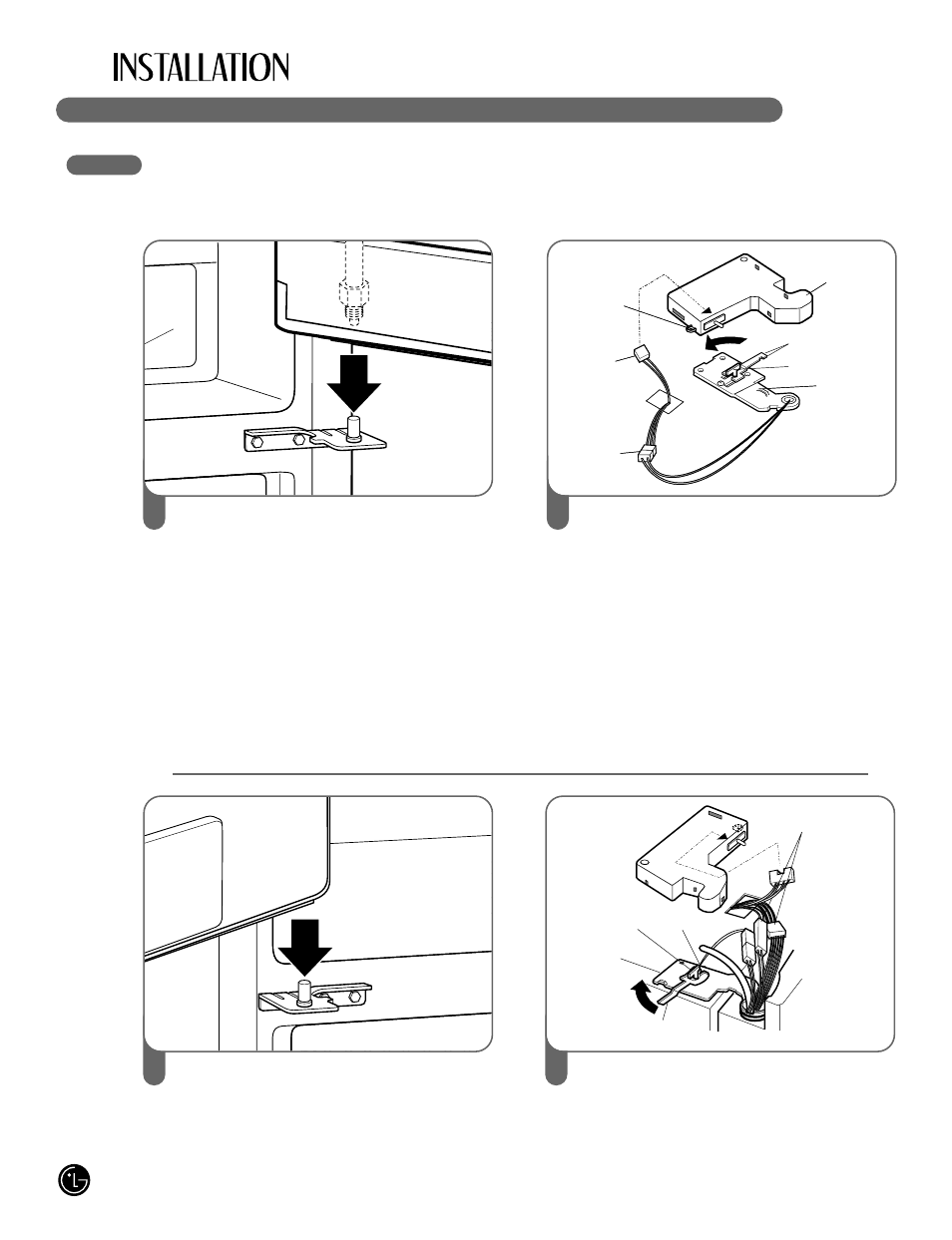 56 réinstallation des portes | LG LFX25980 User Manual | Page 56 / 132