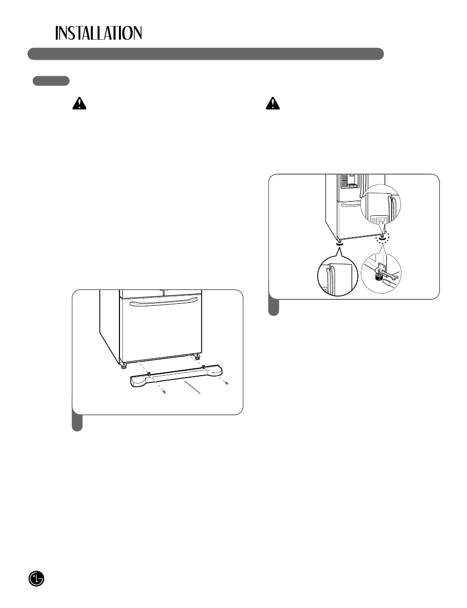 Wavertissement, Wmise en garde | LG LFX25980 User Manual | Page 62 / 132