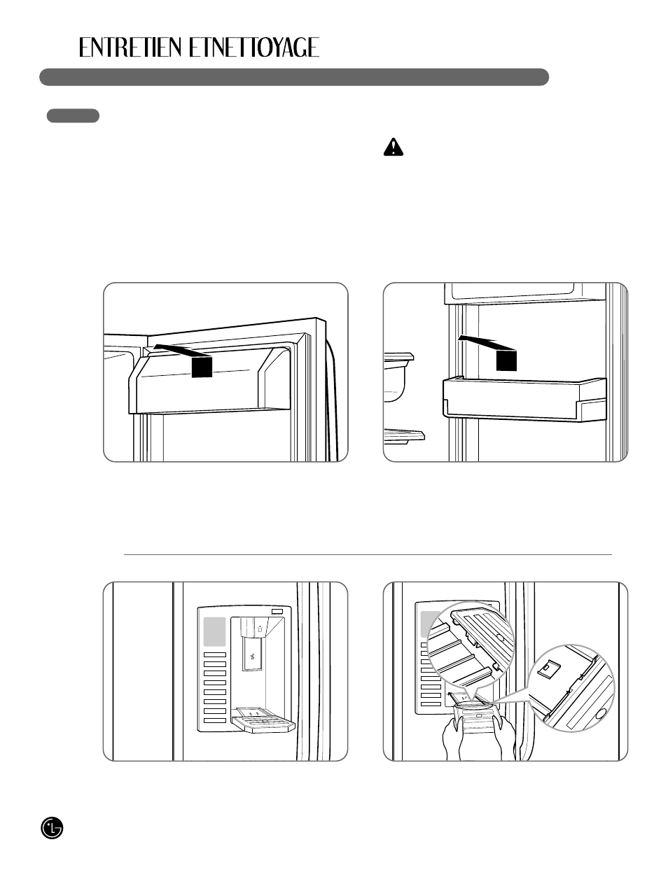 Wmise en garde | LG LFX25980 User Manual | Page 74 / 132