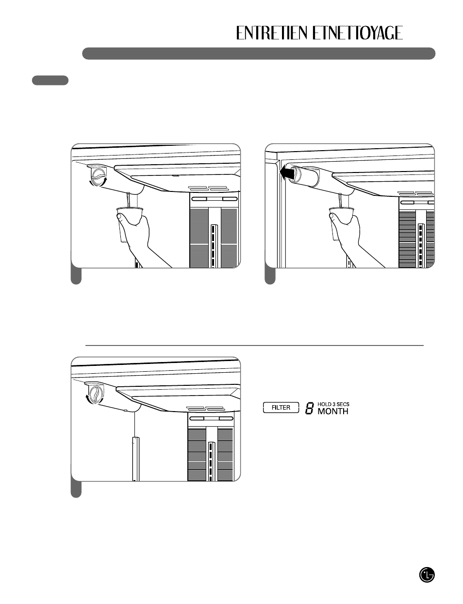 Care and cleaning, Remplacement du filtre à eau | LG LFX25980 User Manual | Page 79 / 132