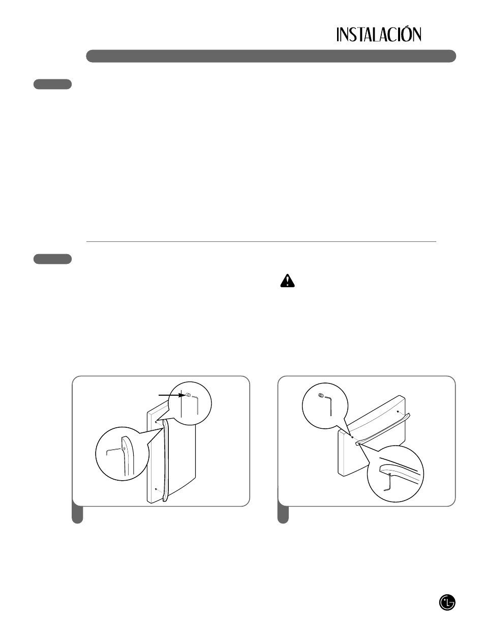 Wprecaución, 95 pisos, Cómo quitar la manija | LG LFX25980 User Manual | Page 95 / 132