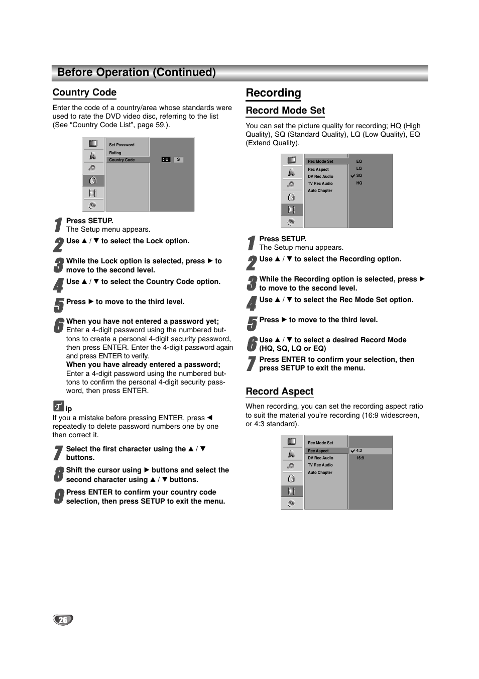 LG DR4912 User Manual | Page 26 / 64