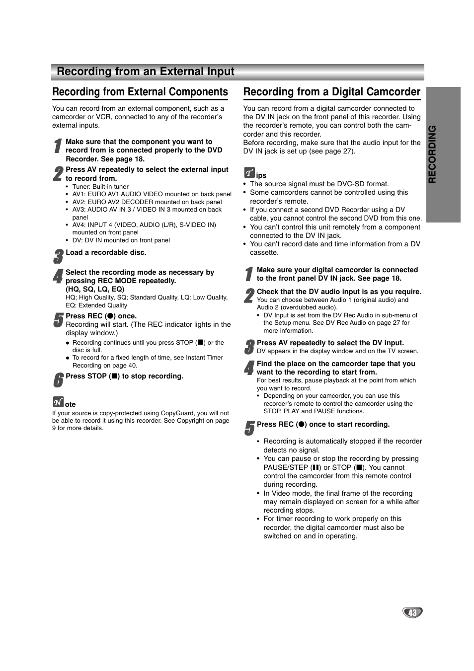 LG DR4912 User Manual | Page 43 / 64