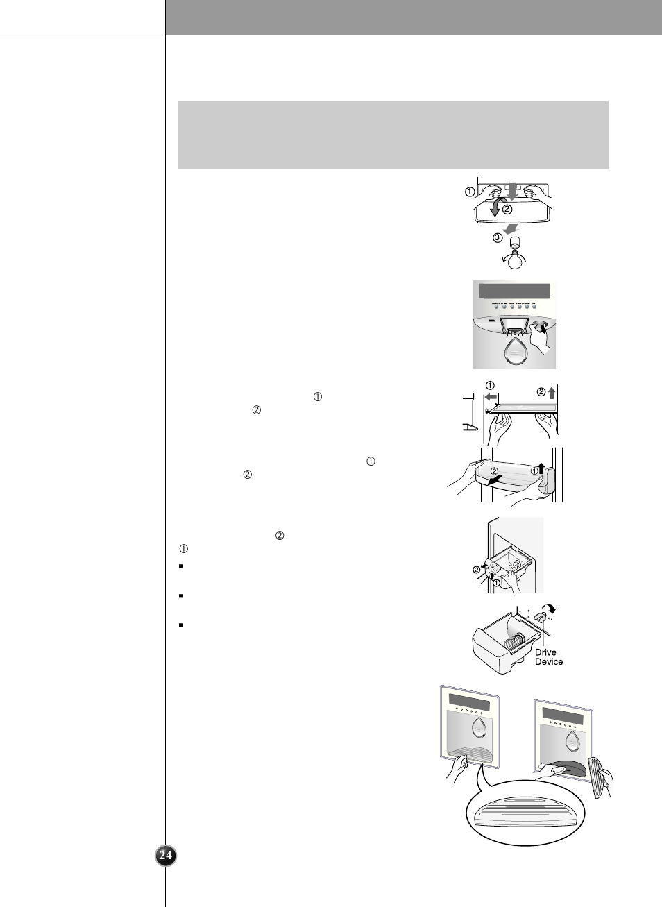 How to dismantle parts, Care and maintenance | LG LRSC 26945TT User Manual | Page 24 / 32