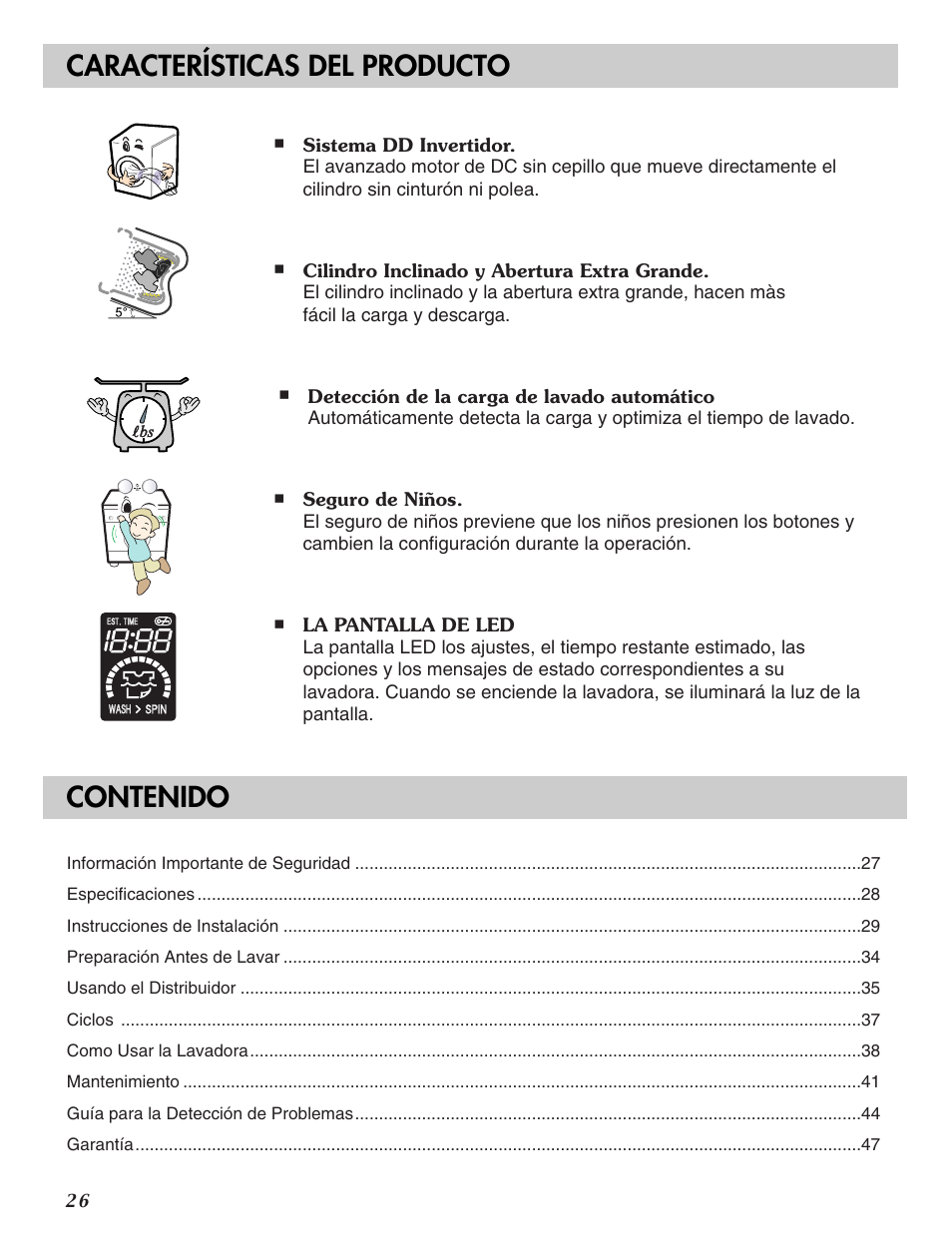 LG WM2016C User Manual | Page 26 / 48