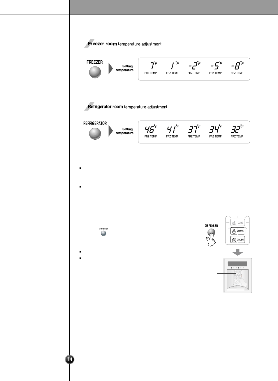 Operation | LG LRSC21935TT User Manual | Page 14 / 31