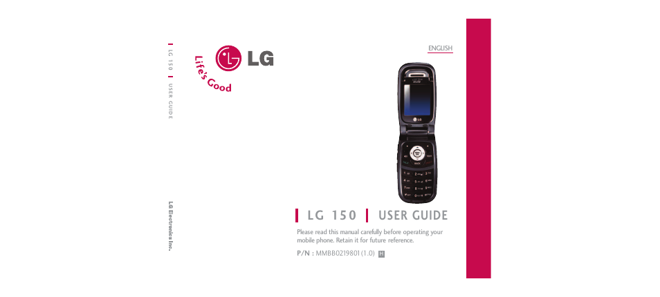 LG 150 User Manual | 76 pages