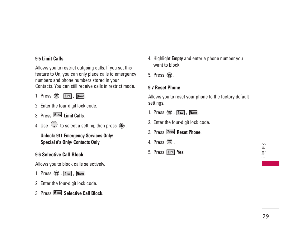 LG 150 User Manual | Page 30 / 76