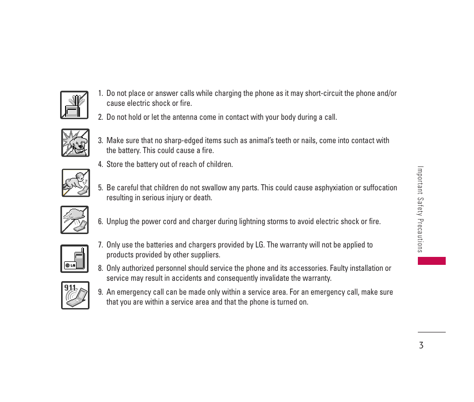 LG 150 User Manual | Page 4 / 76