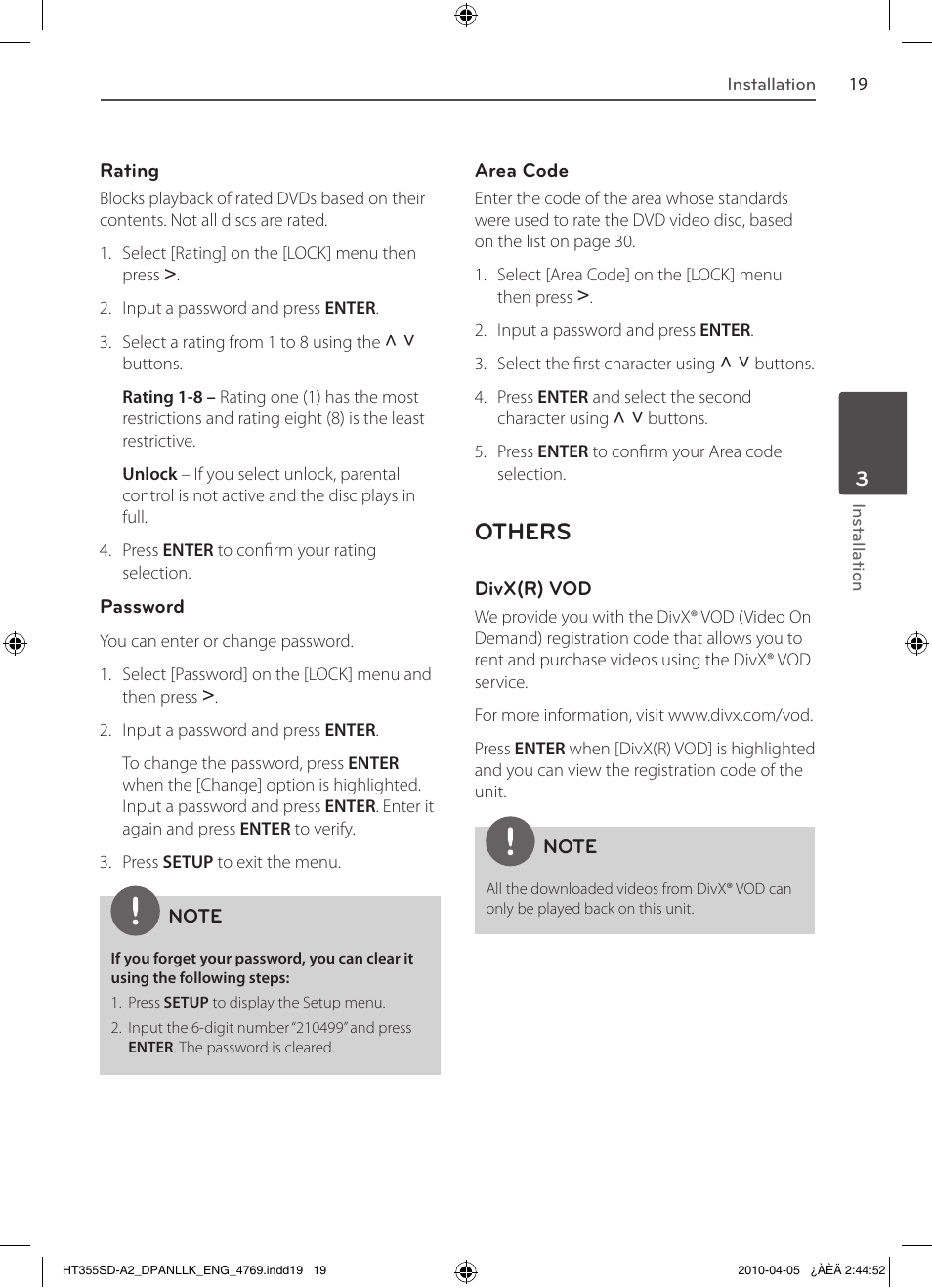 Others | LG SH35SD-S User Manual | Page 19 / 32