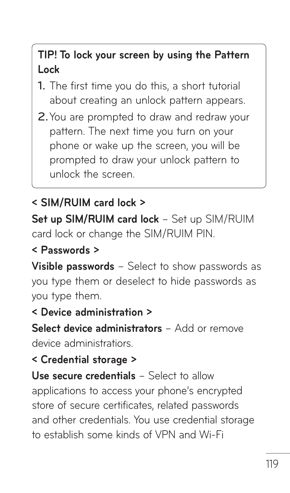 LG DOUBLEPLAY MFL67441301 User Manual | Page 119 / 196