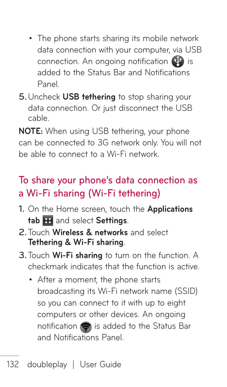 LG DOUBLEPLAY MFL67441301 User Manual | Page 132 / 196