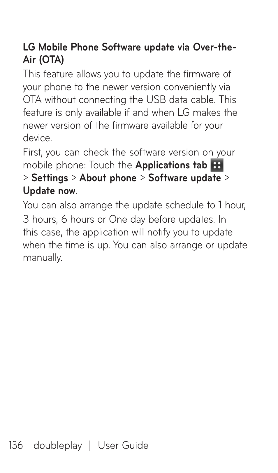 LG DOUBLEPLAY MFL67441301 User Manual | Page 136 / 196