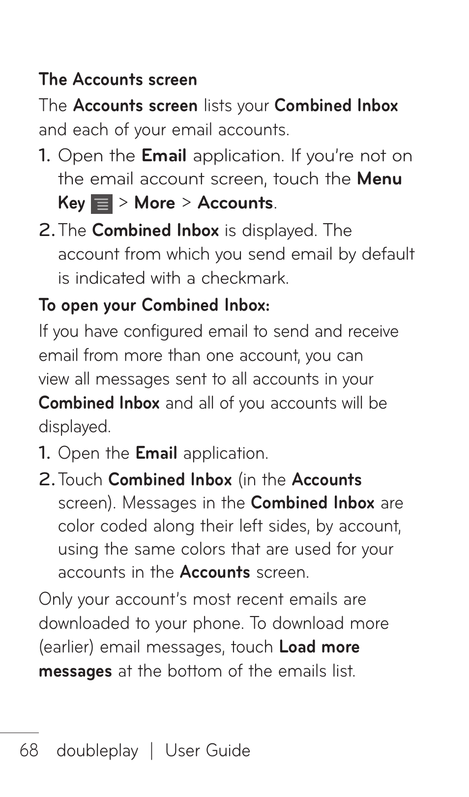 LG DOUBLEPLAY MFL67441301 User Manual | Page 68 / 196