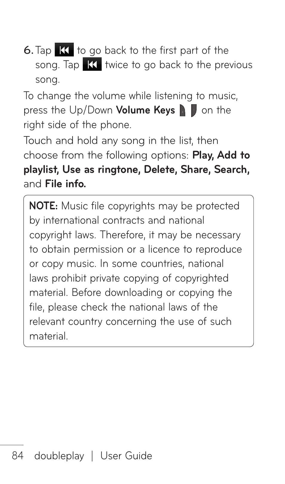 LG DOUBLEPLAY MFL67441301 User Manual | Page 84 / 196