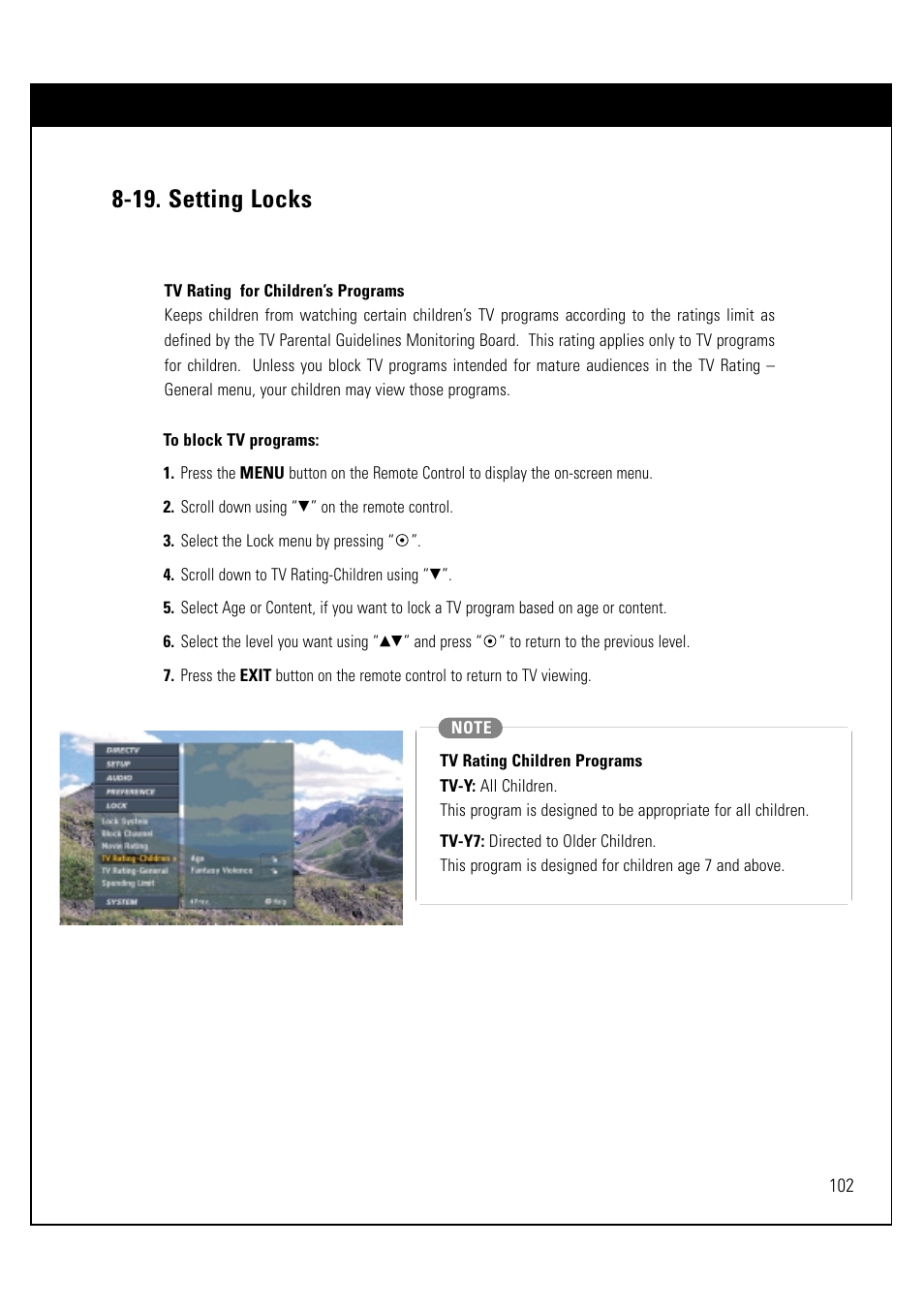 19. setting locks | LG LSS-3200A User Manual | Page 103 / 123