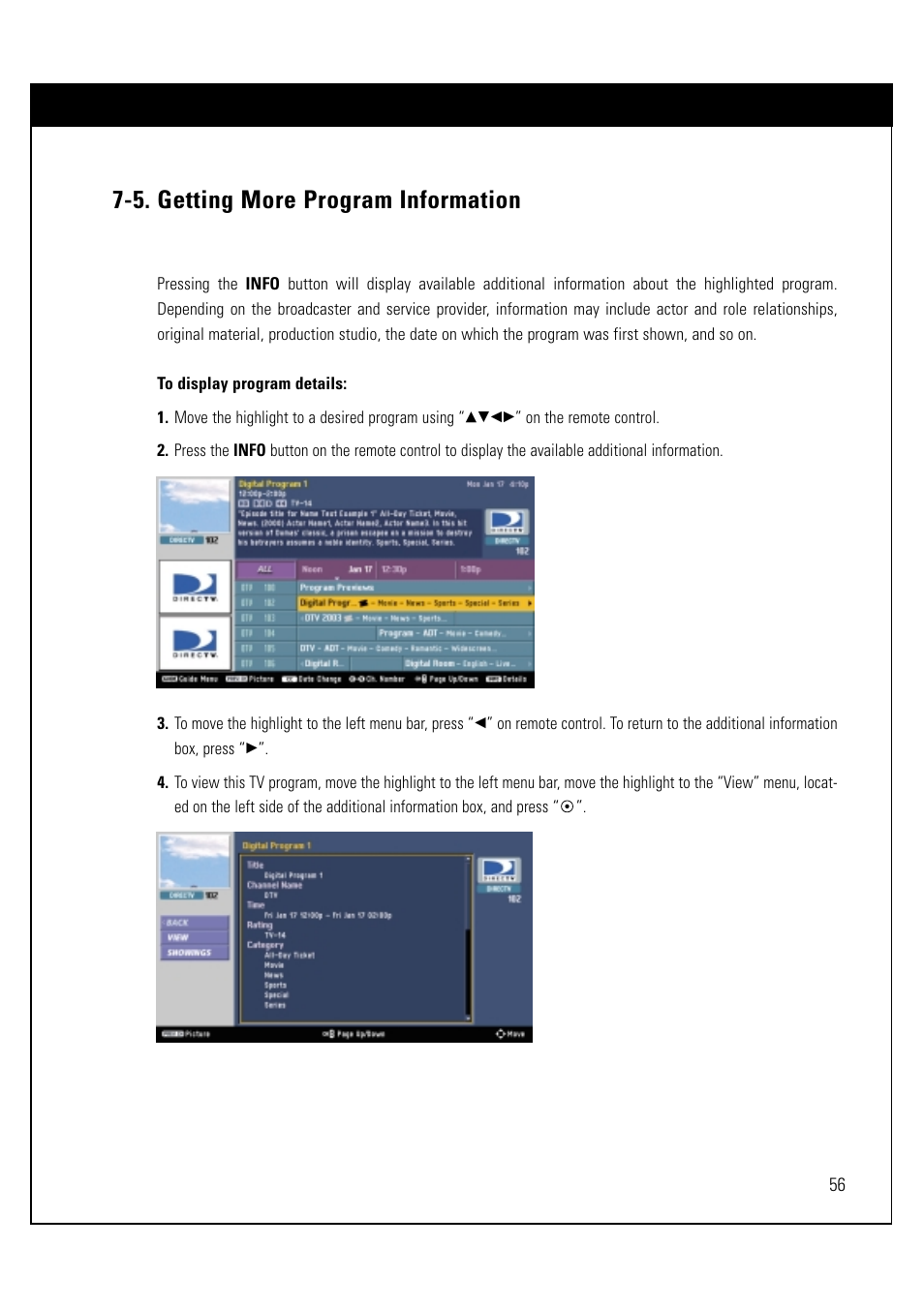 5. getting more program information | LG LSS-3200A User Manual | Page 57 / 123