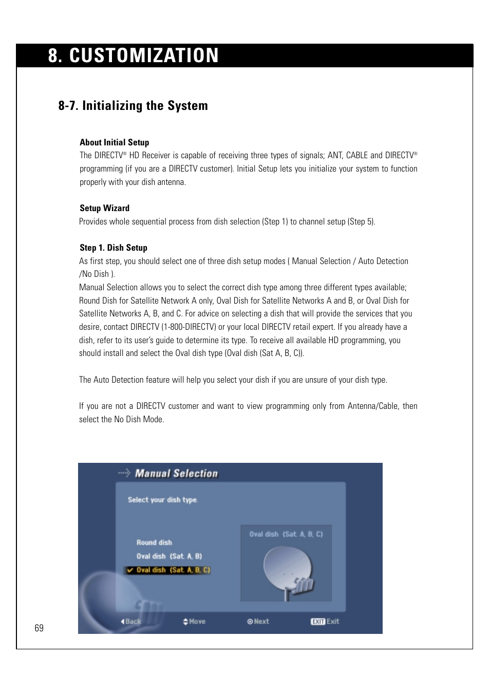 Customization, 7. initializing the system | LG LSS-3200A User Manual | Page 70 / 123