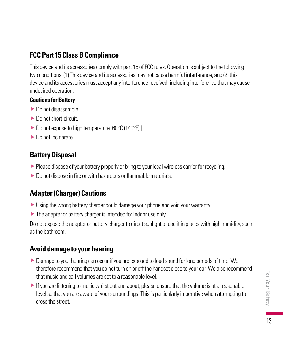 LG PDA User Manual | Page 13 / 195