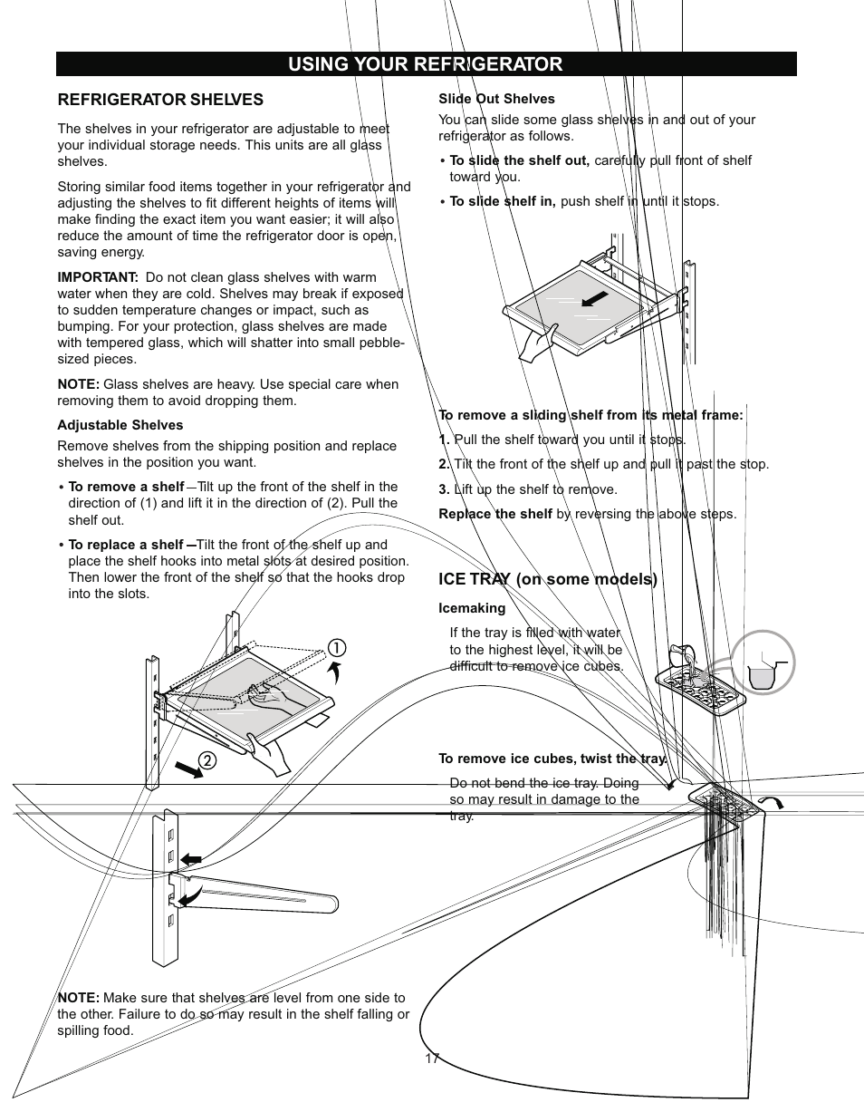 Using your refrigerator | LG LRTN2231 User Manual | Page 17 / 31