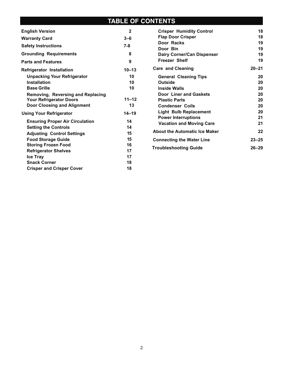 LG LRTN2231 User Manual | Page 2 / 31