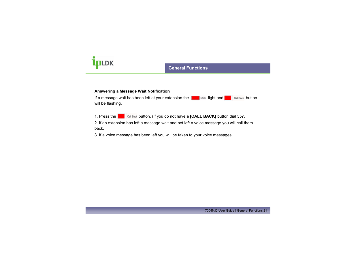 General functions | LG LDP7004N/D User Manual | Page 22 / 56