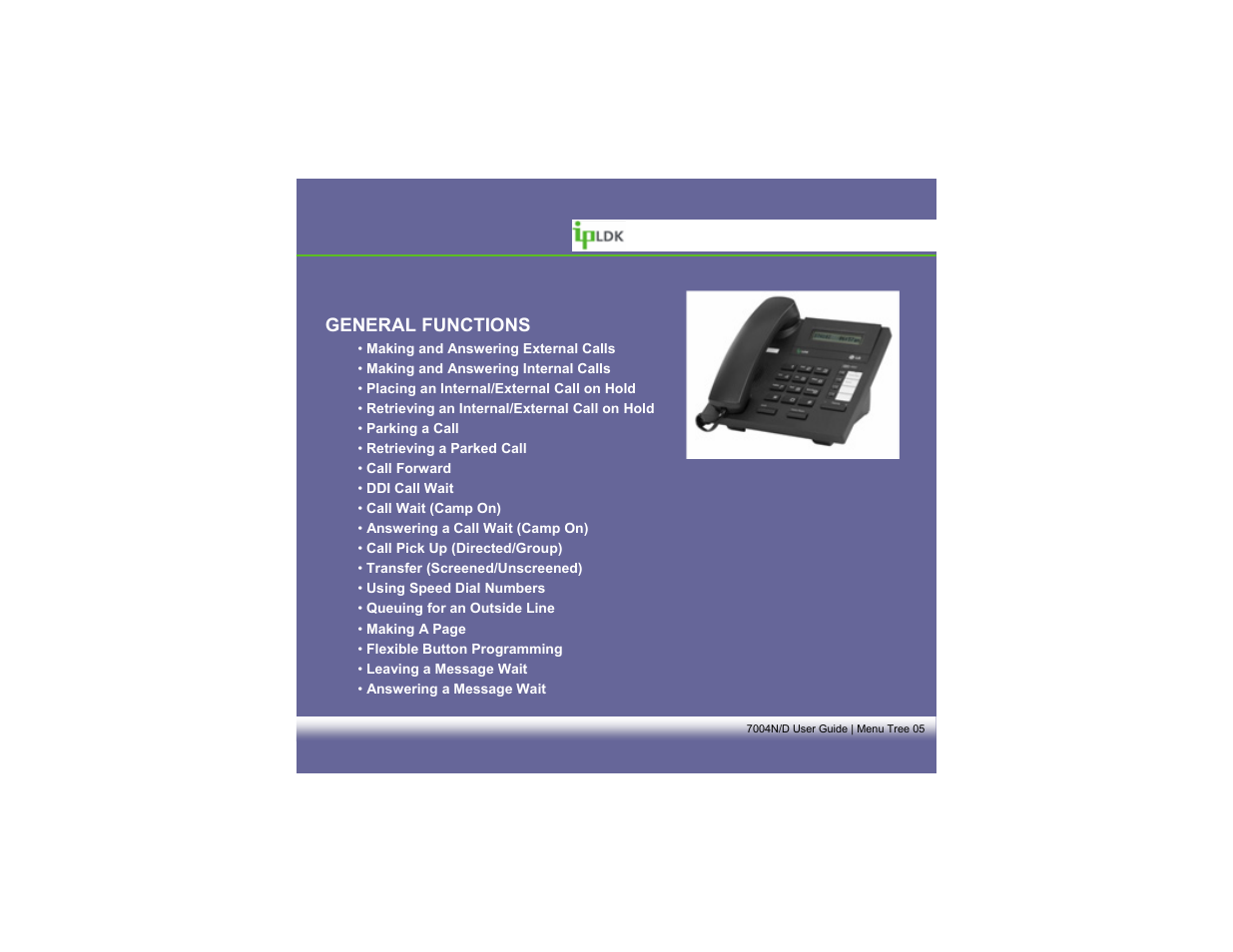 LG LDP7004N/D User Manual | Page 6 / 56