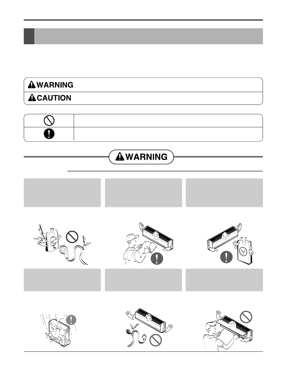 Safety precautions | LG LSU120HE User Manual | Page 3 / 83