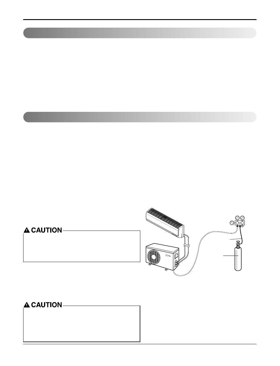Air purging air purging with vacuum pump, Preparation, Leak test | LG LSU120HE User Manual | Page 31 / 83